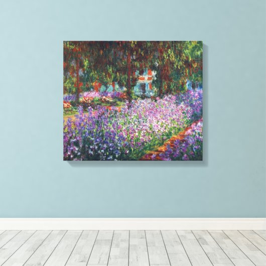 Monettuin in Giverny door Claude Monet Canvas Afdruk (Insitu (Houten vloer))