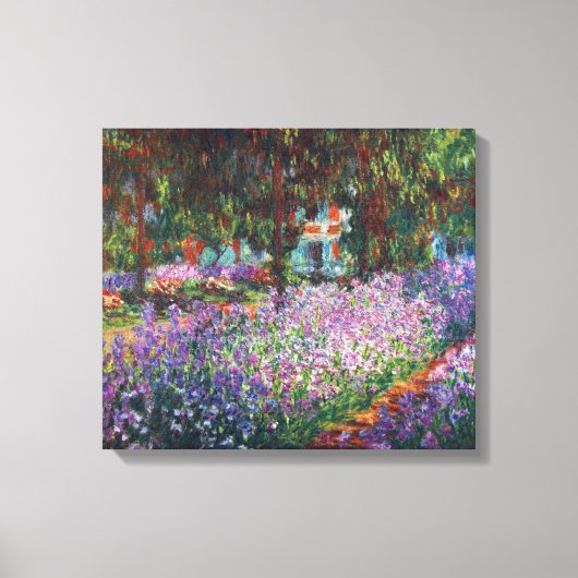 Monettuin in Giverny door Claude Monet Canvas Afdruk (Voorkant)