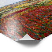 Monetveld van Tulpen met windmolenafdrukken Foto Afdruk (Hoek)