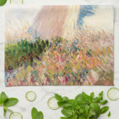 Monetvrouw met parasol theedoek (Gevouwen)