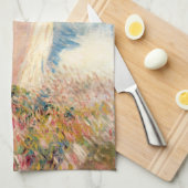 Monetvrouw met parasol theedoek (Quarter Fold)