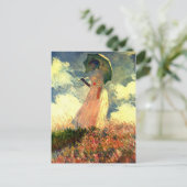 Monetvrouw met zonneschijn briefkaart (Staand voorkant)