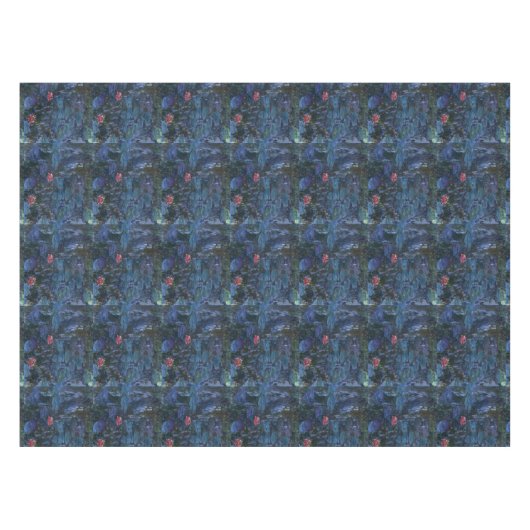 Monetwatergalgen en reflecties op een Willow Tafelkleed (Voorkant (Horizontaal))