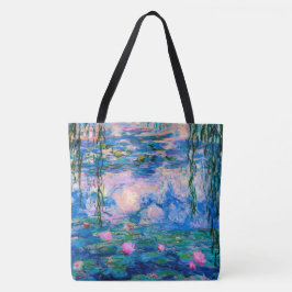 Monetwatergalgen met spiegelende reflecties tote bag