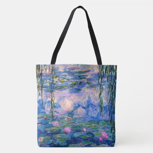Monetwatergalgen met spiegelende reflecties tote bag (Voorkant)