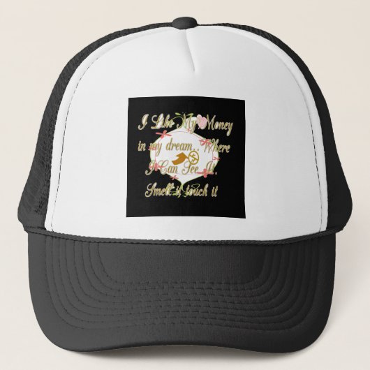 Money Bag Dream Design Trucker Pet (Voorkant)