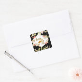 Money Bag Dream Design Vierkante Sticker (Envelop)