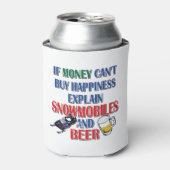 Money-Beer-Snowmobile Blikjeskoeler (Blikje Voorkant)