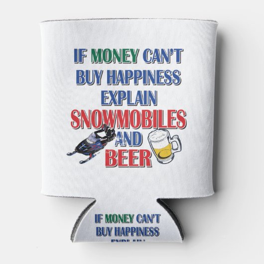 Money-Beer-Snowmobile Blikjeskoeler (Voorkant)