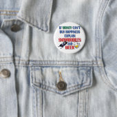 Money-Beer-Snowmobile Ronde Button 5,7 Cm (In situ)