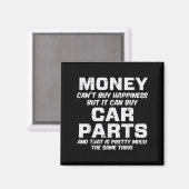 Money Cant Buy Hapness Car Parts Funny Auto Mechan Magneet (Voorkant / Achterkant)