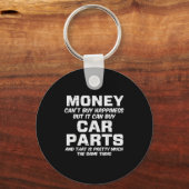 Money Cant Buy Hapness Car Parts Funny Auto Mechan Sleutelhanger (Voorkant)