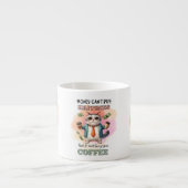 Money Can't Buy Happiness Funny Cat Lover Gift  Espresso Kop (Voorkant)