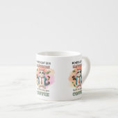 Money Can't Buy Happiness Funny Cat Lover Gift  Espresso Kop (Voorkant rechts)