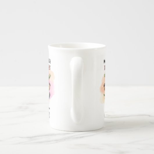 Money Can't Buy Happiness Funny Cat Lover Gift  Porselein Kop (Achterkant)