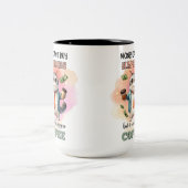 Money Can't Buy Happiness Funny Cat Lover Gift  Tweekleurige Koffiemok (Center)