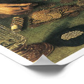 Money Changer en zijn vrouw, 1514 Quentin Metsys Poster (Hoek)