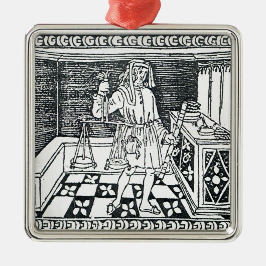 Money Changer Metalen Ornament (Voorkant)