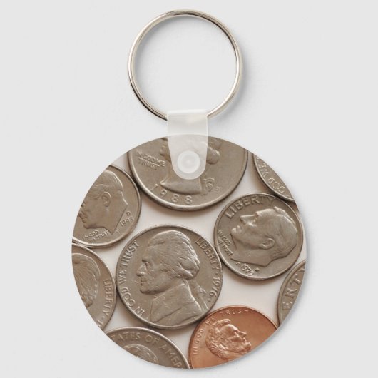 Money Coins Sleutelhanger (Voorkant)