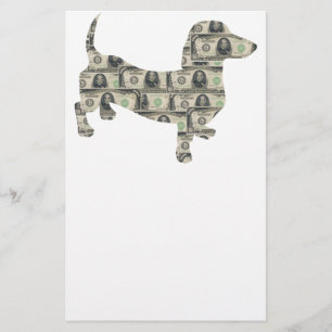 Money Dachshund Wall Street Briefpapier