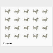 Money Dachshund Wall Street Hart Sticker (Vel)