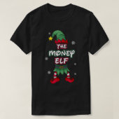 Money Elf kerstpyjama pjs matching family gr. T-shirt (Design voorkant)