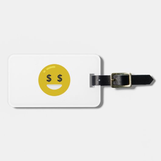 money eye emoji bagagelabel (Voorkant horizontaal)