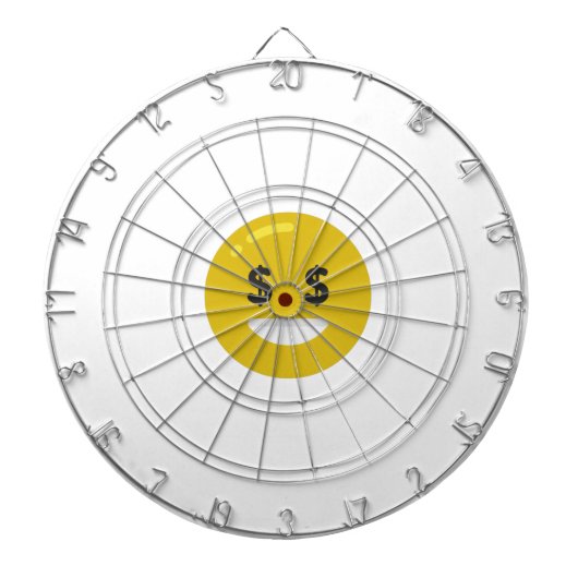 money eye emoji dartbord (Voorkant)