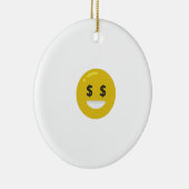 money eye emoji keramisch ornament (Rechts)