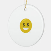 money eye emoji keramisch ornament (Links)