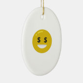 money eye emoji keramisch ornament (Rechts)