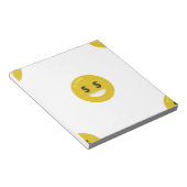 money eye emoji notitieblok (Schuin)