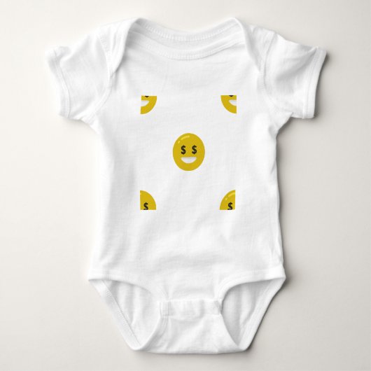 money eye emoji romper (Voorkant)