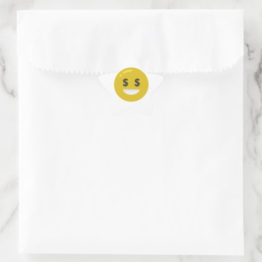 money eye emoji ster sticker (Tas)