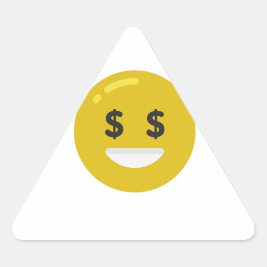 money eye emoji sticker (Voorkant)