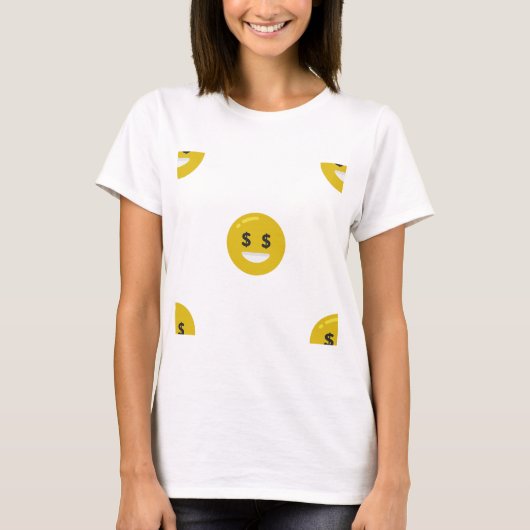 money eye emoji t-shirt (Voorkant)