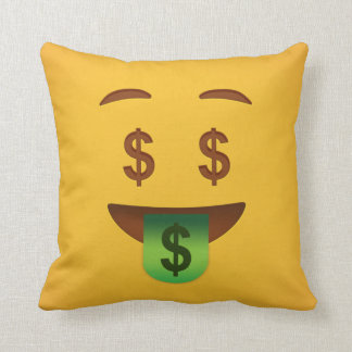 Money Face Emoji   Kussen
