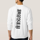 Money Gothic Blackletter Typography  Trui (Achterkant)