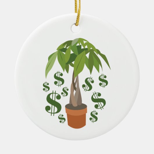 Money Keramisch Ornament (Voorkant)