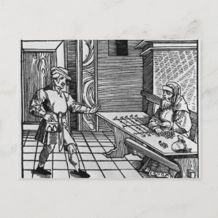 Money Lender, 1531 Briefkaart