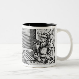 Money Lender, 1531 Tweekleurige Koffiemok
