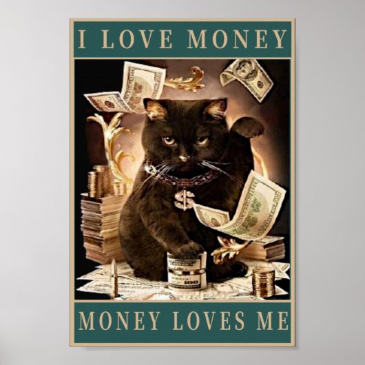 Money love quote  poster (Voorkant)