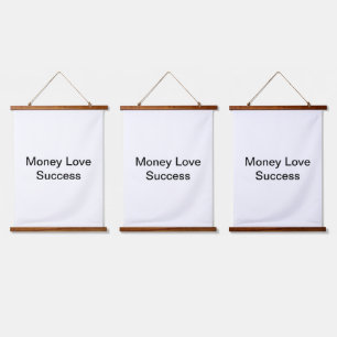 Money Love Succes Hangend Wandkleed