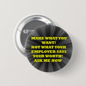 Money Maker Button (Voorkant /achterkant)