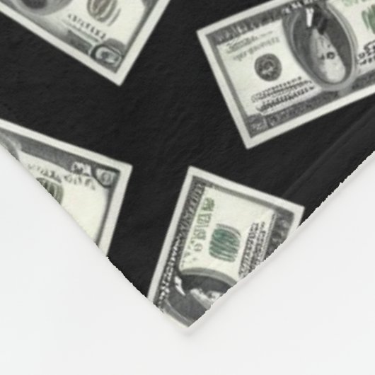 Money Maker Sierkussen Fleece Deken (Hoek)