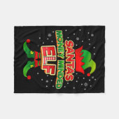 Money Minded Elf Christmas Matching Costumes X-mas Fleece Deken (Voorkant (Horizontaal))