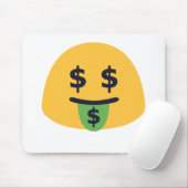 Money Mouth Emoji Muismat (Met muis)