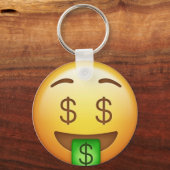 Money Mouth Hilarious Emoji Sleutelhanger (Voorkant)