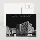 Money on Main, Richmond Virginia Briefkaart (Voorkant / Achterkant)