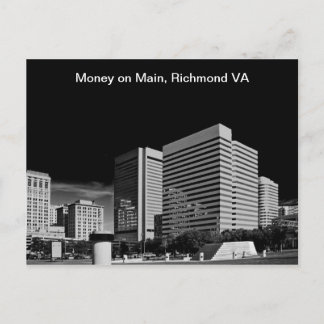 Money on Main, Richmond Virginia Briefkaart